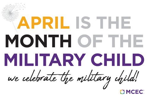 April is the month of the military child